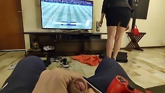 Milf Stepmom Engages In Roleplay With Her Boyfriend'S Teenage Son, Allowing Him To Ejaculate Inside Her Anus.