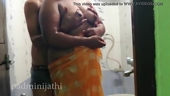 Indian Couple Enjoys Shower Sex On Their First Night Together