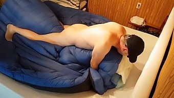 Intimate Encounter With Feathered Companions On A Bed Of Down, Culminating In A Blanket Of Semen