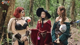 Cosplay Porn With A Role Play Of A Demon Kitty And A Geek Girl.