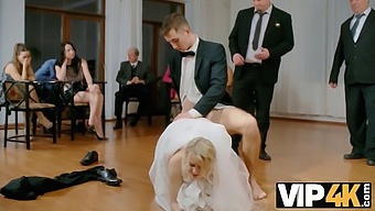 Blonde Babe In Stockings Gets It Wrong But Right In Hd Wedding Porn