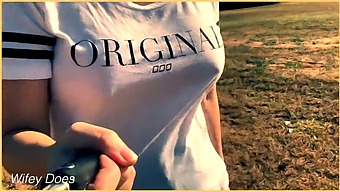 Wife Goes Topless On The Golf Course