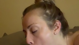 Pov Video Of A Blonde Getting Face Fucked And Cummed On