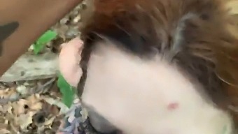 Amateur Couple Caught In The Woods While She Pleads For Dogstyle Fucking